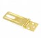 Prime-Line Door and Gate, Safety Hasp Hinge Latch with Fixed Staple 3-1/4 inch with Screws, Brass Plated U 117116 - alternate 5