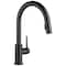 Delta Trinsic Single Handle Pull-Down Kitchen Faucet 9159-BL-DST - alternate 1