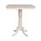 Whitewood Industries 36in X 36in Square Top Pedestal Table - 35.1inH K-3636TP-30P-6B - alternate 4