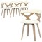 Leisuremod Klyne Swivel Leather Dining Chair with Poplar Wood Frame, 4PK KCWW-22W4 - alternate 1