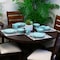 Elama Malibu Waves 16-Piece Dinnerware Set in Turquoise ELM-MALIBU-WAVES - alternate 3