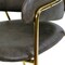 Leisuremod Axis Collection Modern Gold Dining Chair in Charcoal ACG22CH - alternate 8