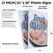 Signmission Fresh Shrimp, Plastic Signs Only 24 Inch x 36 Inch, Corrugated Plastic, 2PK CSB-2436-2PACK-Fresh Shrimp - alternate 2