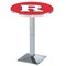 Holland Bar Stool Co 42" Chrome Rutgers Pub Table, 36" dia. Top L217C4236Rutger - alternate 1