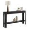 Alaterre Furniture Fluted Solid Wood Console Table 56 in Modern Entryway Table with Storage Shelf AFTBL-005 - alternate 7