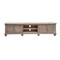 Homeroots 93" Desert Sand Solid Wood Cabinet Enclosed Storage Distressed TV Stand 528746 - alternate 1