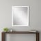 Homeroots 30" White Solid Wood Framed Accent Mirror 632816 - alternate 3