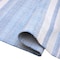 Homeroots 8' X 10' Blue Striped Handmade Stain Resistant Non Skid Indoor Outdoor Area Rug 533585 - alternate 7