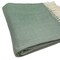 Homeroots 50" X 60" Green And Ivory Woven Herringbone Plush Throw Blanket with Tassels 475720 - alternate 3