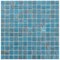 Apollo Tile Celestial 12inx12in Glossy Bright Cerulean Blue Glass Mosaic Wall and Floor Tile 20 sqft/case, 20PK APLST88BL524A - alternate 1