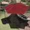 Pure Garden 10-Foot Offset Patio Umbrella with Square Base, Red 50-102-RB - alternate 6