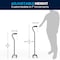 Flash Furniture HERCULES Adjustable Quad Cane w/Comfort Grip Foam Padded Handle, Large 4-Pronged Base, Black DC-HY7401L-BLK-GG - alternate 6