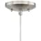 Vaxcel Milano Satin Nickel Mini Pendant Ceiling Light Blue Glass P0172 - alternate 8