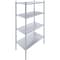 Amgood 4 Tier Galvanized Steel Dry Storage Unit. 24 in. x 43 in. x 72 in. 4GS-2443-Z - alternate 1