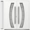 Vdomdoors Metal Double Doors Deux 6500 White Enamel Frosted Glass 1 Sidelight Entry Modern Painted 86x96 (W72 DEUX6500DEXD-BEM-W72+14xH96-RH-I - alternate 1