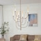 Vidalite Alina 9-Light Integrated LED Brass Chandelier, Rotatable Arms, Crystal Shades with Textured Effect CE1013053 - alternate 7