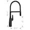 Blanco Rivana Semi-Pro 1.5 GPM, Matte Black 443019 - alternate 5