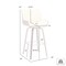 Armen Living Tyler 30" Bar Height Swivel Gray Faux Leather and Black Wood Bar Stool LCTYBAGRBL30 - alternate 8