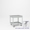 Pucel Tray Top Box Truck, 30 in W x 36 in D x 37 in H, 6 in Deep Box, Semi-Steel Casters, Red TT-3036-6S - alternate 1