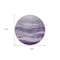 Homeroots 8' Lavender And Purple Round Abstract Washable Indoor Outdoor Area Rug 604985 - alternate 7