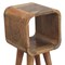 Homeroots 16" Brown Solid Wood Square Nightstand 651554 - alternate 12