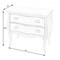 Homeroots Black 2 Drawer Chest 389781 - alternate 4