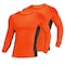 Protectx Long Sleeve T-Shirt, 92% Polyester, 8% Spandex, Orange, Black, M, 2 PK HV-LTT145-ORBK-M-02 - alternate 5