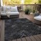 Homeroots 8' X 10' Charcoal Gray And Silver Geometric Washable Indoor Outdoor Area Rug 588295 - alternate 7