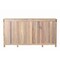 Homeroots 74in Natural Distressed Solid Wood Carved Floral Sideboard with Four Doors 634322 - alternate 8
