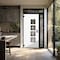 Vdomdoors Aluminum Door Cynex 6106 Dark Stone Entry Steel Metal Modern Painted W36+14xH80+12 Right Inswing CYNEX6106EXD-DARK-W36+14xH80+12-RH-I - alternate 5