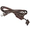 Powerzone SPT-2 Extension Cord, 16 AWG, Indoor, 16/2, 3 Outlets, Brown, 6 ft EC670606 - alternate 2