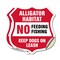Signmission Alligator Warning Shield Sign Alligator, 6 inch X 6 inch, Vinyl Decal, 2PK SHI-D-2PACK-6-357 - alternate 1