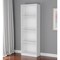 Homeroots 71" White Wood Four Tier Bookcase 546592 - alternate 1