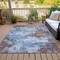 Homeroots 3' X 5' Brown And Sky Blue Abstract Washable Indoor Outdoor Area Rug 631963 - alternate 6