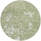 Homeroots 8' Sage And Ivory Round Abstract Washable Indoor Outdoor Area Rug 612703 - alternate 6