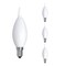 Bulbrite 60-Watt Dimmable (E12) Candelabra Screw Base Milky Filament CA10 LED Light Bulb, 3000K, 4PK 862692 - alternate 1