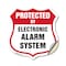 Signmission Security Alarm Shield Sign Protected By, 18 Inch X 18 Inch, Vinyl Decal SHI-D-18-460 - alternate 1