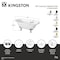 Kingston Brass 60" Cast Iron Oval Double Ended Clawfoot Tub, No Faucet Drillings, White/Brushed Brass VCTND603119NC7 - alternate 2