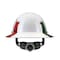 Lift Safety DAX Fiber Resin Full Brim Hard Hat (Mexican Flag) - ANSI-G, TYPE 1 HDF-25MF - alternate 2