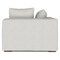 Homeroots 44" Gray Fabric Modular Sofa With Brown Legs 641030 - alternate 4