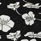 Homeroots 8' Black Ivory And Gray Round Floral Washable Indoor Outdoor Area Rug 599864 - alternate 6