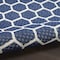 Homeroots 8' Navy Blue And Ivory Geometric Indoor Outdoor Area Rug 556334 - alternate 6