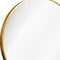 Homeroots 28" Gold Aluminum Round Framed Accent Mirror 691619 - alternate 4