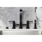 Kingston Brass Bridge Kitchen Faucet with Brass Sprayer, Oil Rubbed Bronze KS8255DLBS - alternate 5