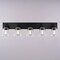 Vaxcel Lowell 5-Light Vanity Light, Matte Black, Clear Glass, 36.5-In. Wide W0591 - alternate 6