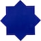 Apollo Tile Siena 5.35 in. x 5.35 in. Glossy Blue Ceramic Star-Shaped Wall and Floor Tile 5.37 sqft/case, 27PK MOR88AZSTRA - alternate 1
