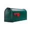 Solar Group Architectural Mailboxes Elite Classic Galvanized Steel Post Mount Green Mailbox E1100GAM - alternate 1