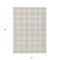Homeroots 3' X 5' Ivory Beige And Brown Plaid Washable Indoor Outdoor Area Rug 597111 - alternate 6