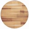 Homeroots 8' Rust And Ivory Round Striped Washable Indoor Outdoor Area Rug 630995 - alternate 3