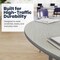Flash Furniture Commercial Adjustable Height Horseshoe Activity Table-Standard Legs in LTGY XU-A6066-HRSE-LTGRY-T-A-GG - alternate 7